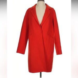 Diane Von Furstenberg Red Wool Coat